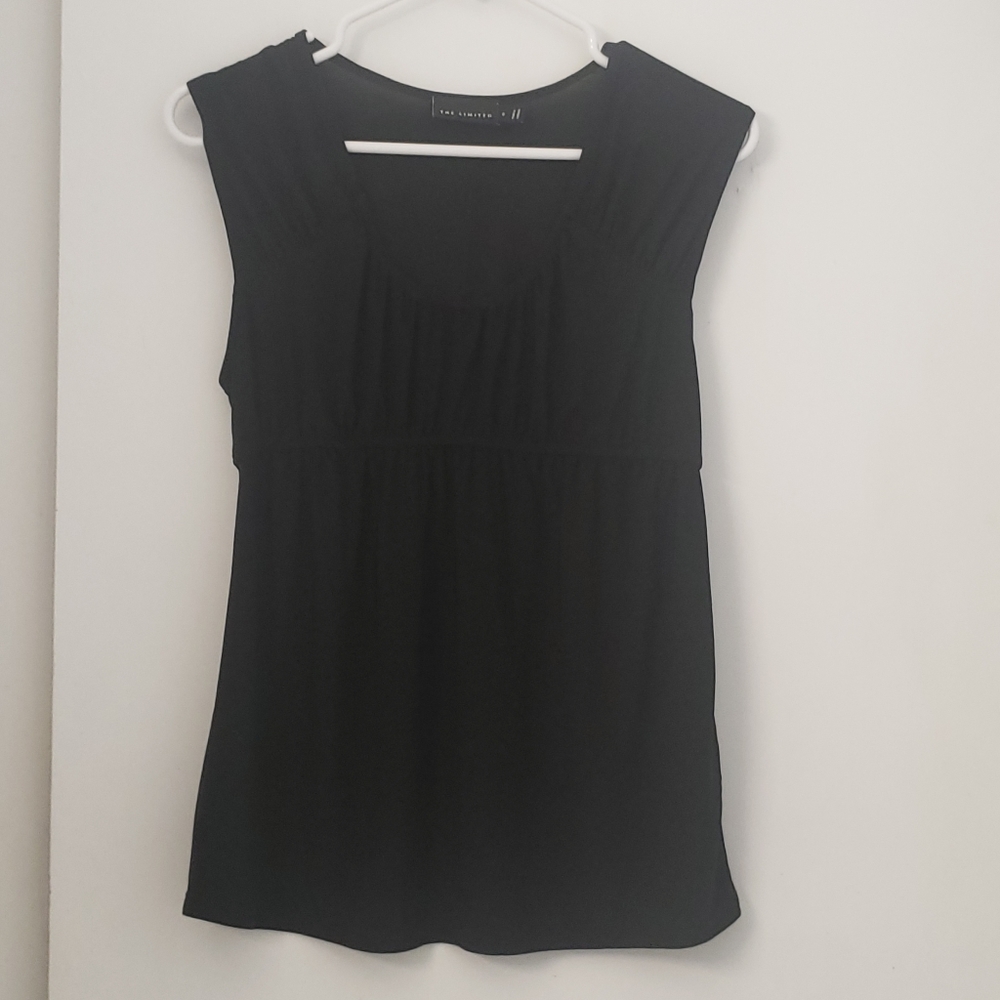 The Limited Black Dress Scoop Neck Top